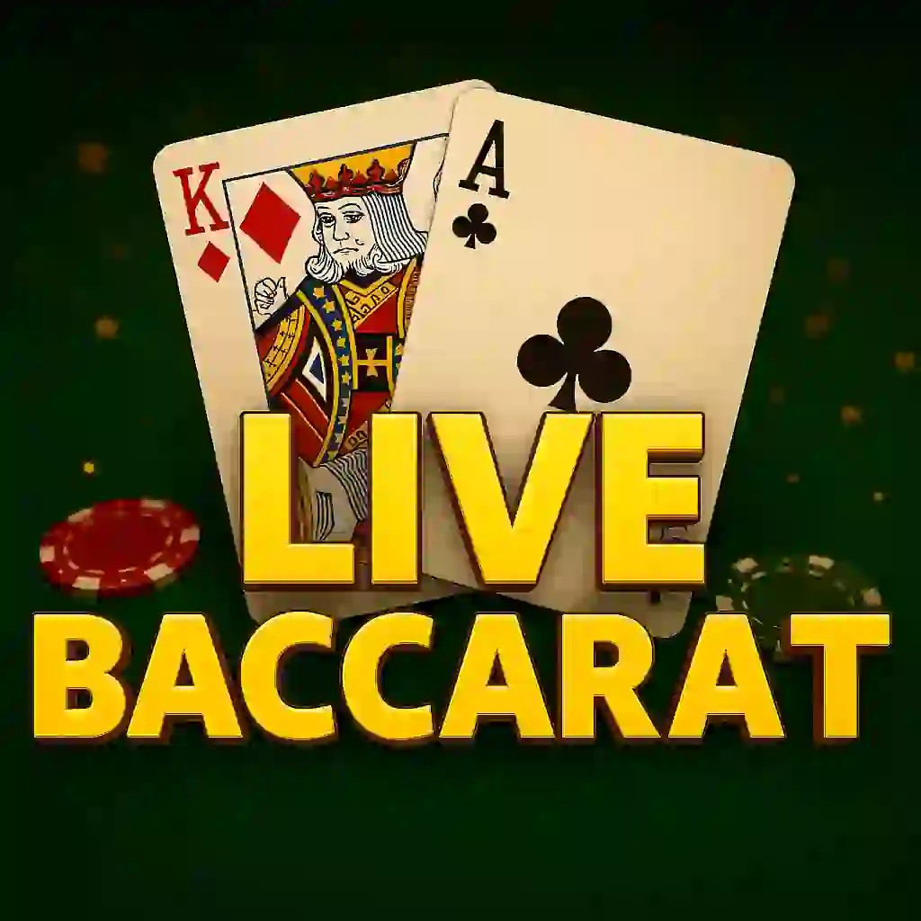Live Baccarat by Evolution, showcased at 5betcasino.ca – game logo